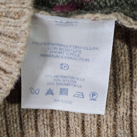 Lands End Mens Medium Argyle Patteren Wool Vest - Picture 3 of 7